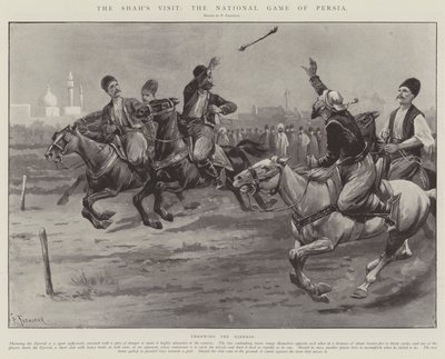 La visita del Shah, el juego nacional de Persia de Paul Frenzeny